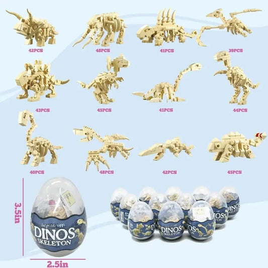 Brachiosaurus Easter Egg Toy 12 pcs - Brachiosaurus Dinosaur Toys