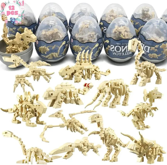 Brachiosaurus Easter Egg Toy 12 pcs - Brachiosaurus Dinosaur Toys